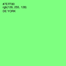 #7EFF80 - De York Color Image